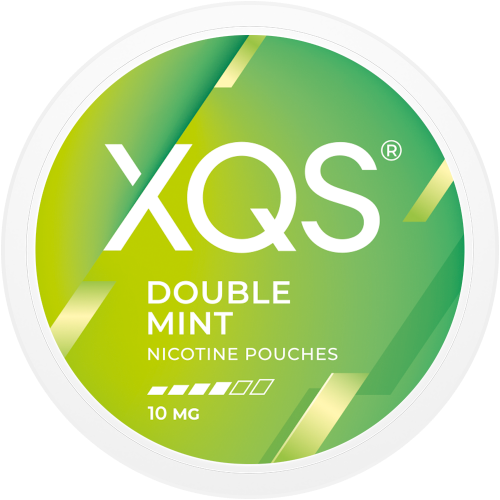 XQS Double Mint 12 mg Extra Strong nikotinové sáčky Slim s mátovou příchutí, 20 ks