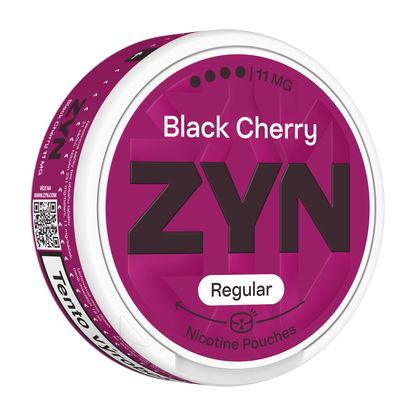 ZYN Black Cherry 11 mg nikotinové sáčky Regular Moist s příchutí třešní, lesního ovoce a vanilky