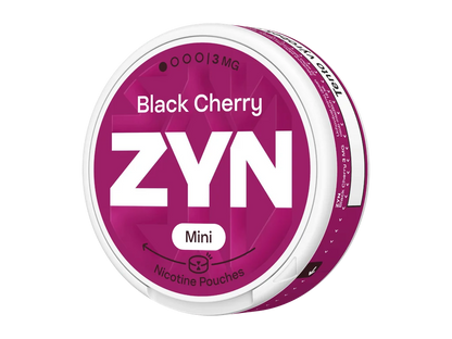 ZYN Black Cherry Mini 3 mg nikotinové sáčky Mini Dry s příchutí třešní, lesního ovoce a vanilky