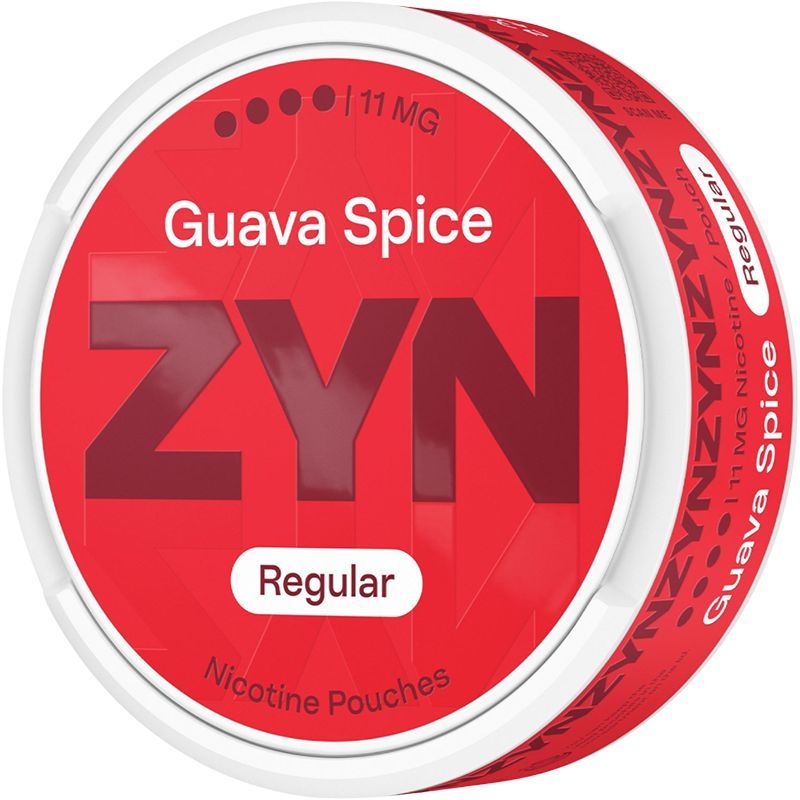 Balení ZYN Chili Guava Regular Moist s 21 beztabákovými nikotinovými sáčky a obsahem 11 mg nikotinu na sáček