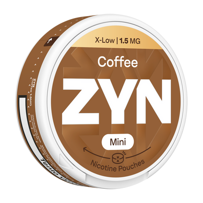 ZYN Coffee Mini 1,5 mg nikotinové sáčky Mini Dry s příchutí mocha kávy, čokolády a nugátu