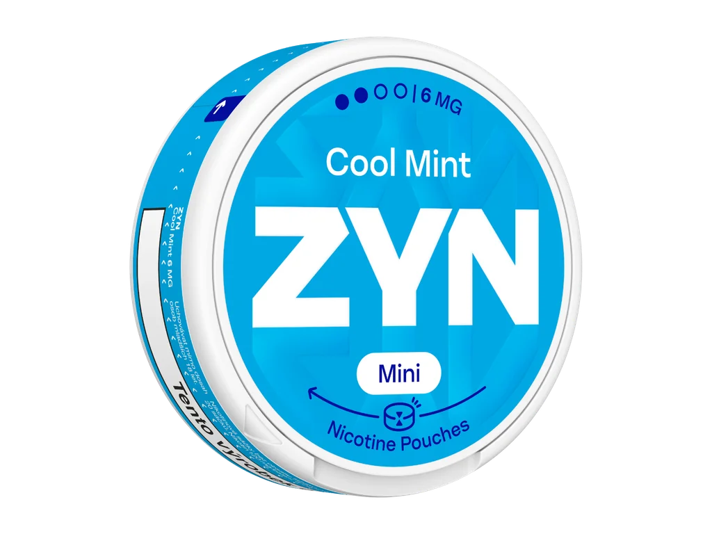 ZYN Cool Mint Mini 6 mg nikotinové sáčky Mini Dry s chutí máty peprné a chladivého mentolu