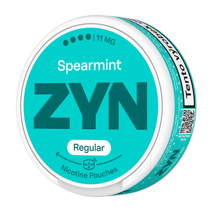 ZYN Spearmint 11 mg nikotinové sáčky Regular Moist se svěží a lehce nasládlou příchutí máty spearmint