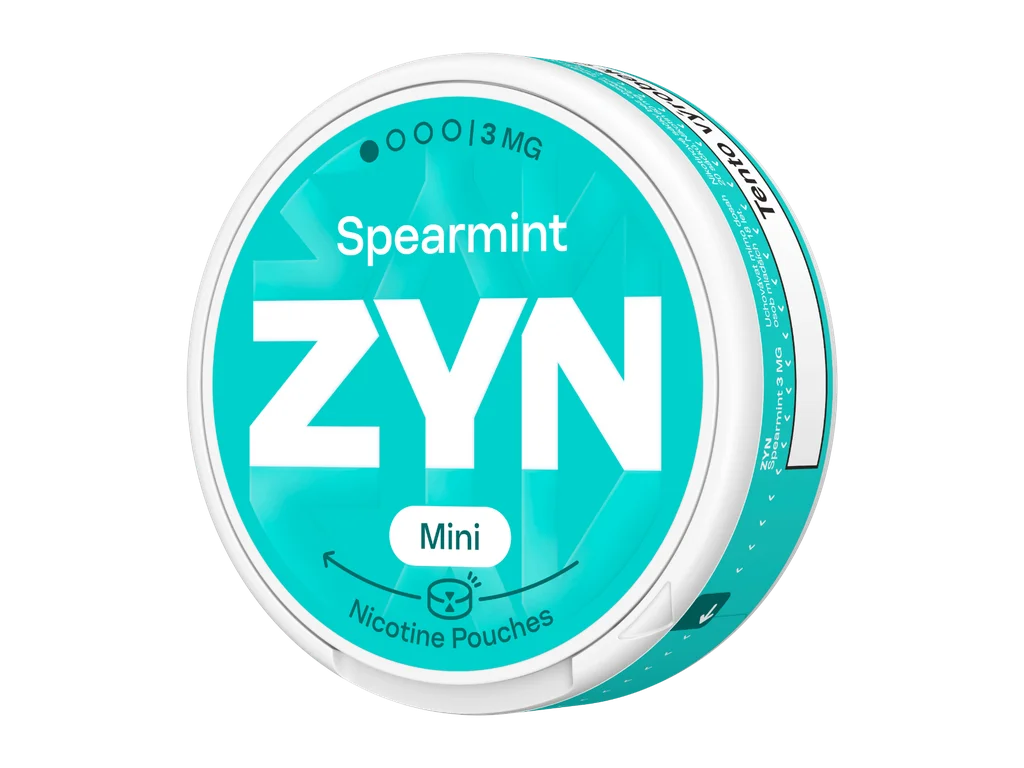 ZYN Spearmint Mini 3 mg nikotinové sáčky Mini Dry s jemně nasládlou příchutí máty spearmint