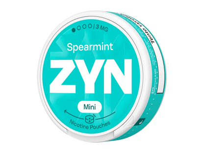 ZYN Spearmint Mini 3 mg nikotinové sáčky Mini Dry s jemně nasládlou příchutí máty spearmint