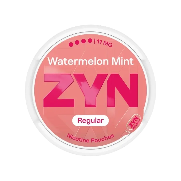 ZYN Watermelon Mint 11 mg nikotinové sáčky Regular Moist s chutí vodního melounu a máty