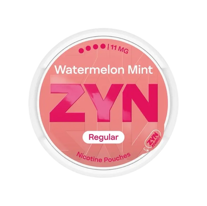 ZYN Watermelon Mint 11 mg nikotinové sáčky Regular Moist s chutí vodního melounu a máty