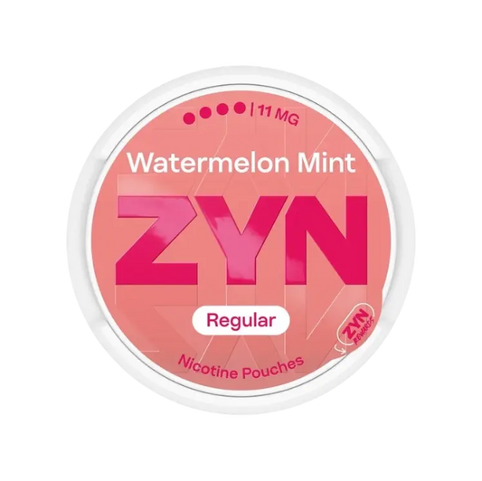 ZYN Watermelon Mint 11 mg nikotinové sáčky Regular Moist s chutí vodního melounu a máty